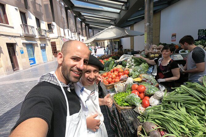 From the market, to the secret kitchen - The secret kitchen lesson: cook a Basque menu with Chef Julen