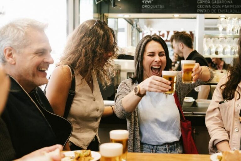 San Sebastian Like a Local: Evening Pintxos Tour - Your first tastings: cheese, fish, tortilla de patatas, and a market bar