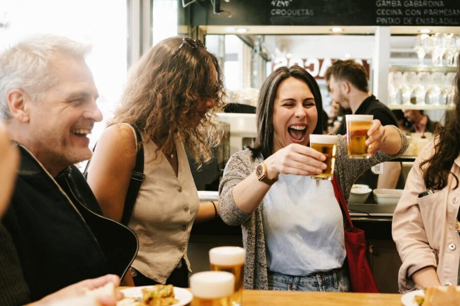 San Sebastian Like a Local: Evening Pintxos Tour - Your first tastings: cheese, fish, tortilla de patatas, and a market bar